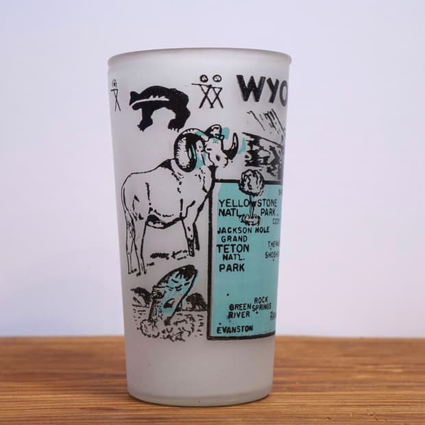 빈티지 소품 State Souvenir 유리컵