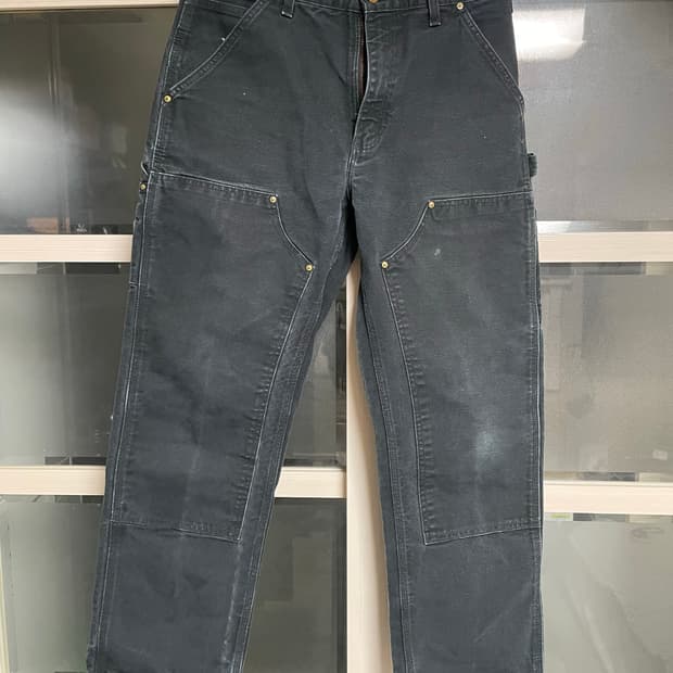 [31x30] 00s 칼하트 더블니 블랙 덩가리