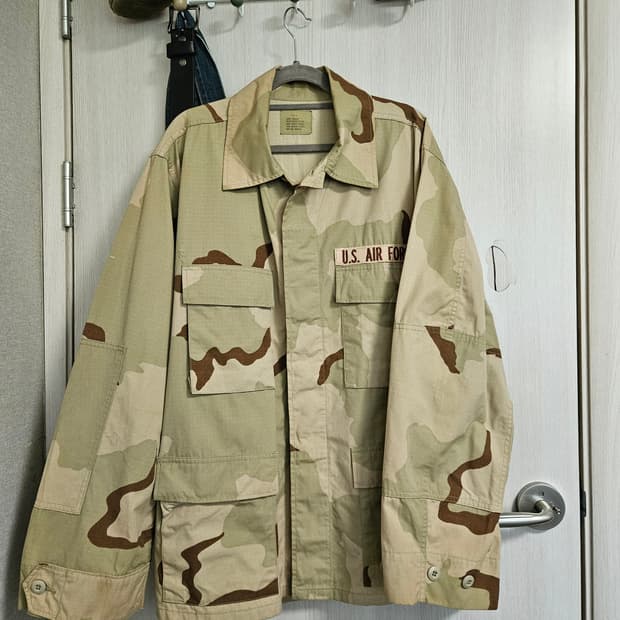90sOg usa army military 자켓 l/r 미군 퍼티그 사막