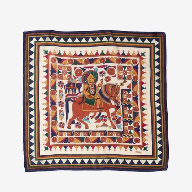 드레익스 Maharaja Print Wool-Silk Bandana