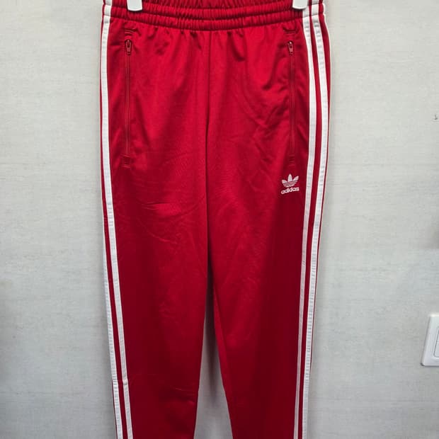 아디다스 파이어버드 트랙팬츠 xs 레드