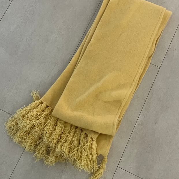 쿠어 울 태슬 머플러 (목도리)