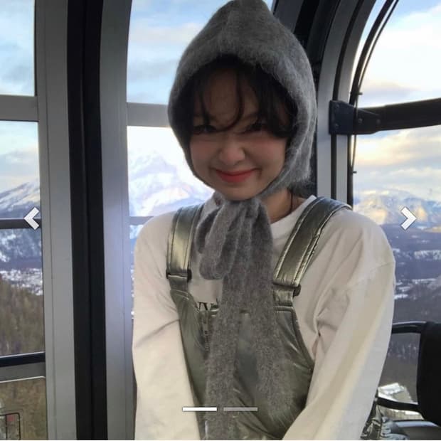 프레클 알파카 혼 보넷 그레이