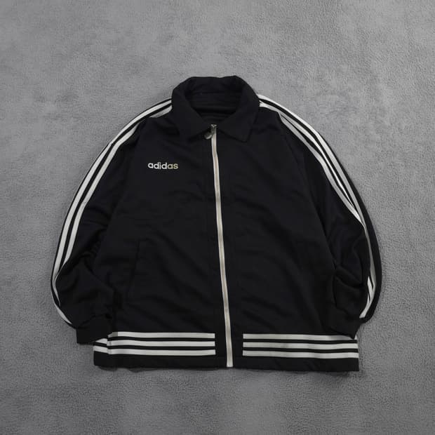 00s 아디다스 올드스쿨 박시핏 트랙탑 져지 블랙 (XL)