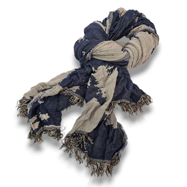 Dye Scarf 인디고 다잉 스카프