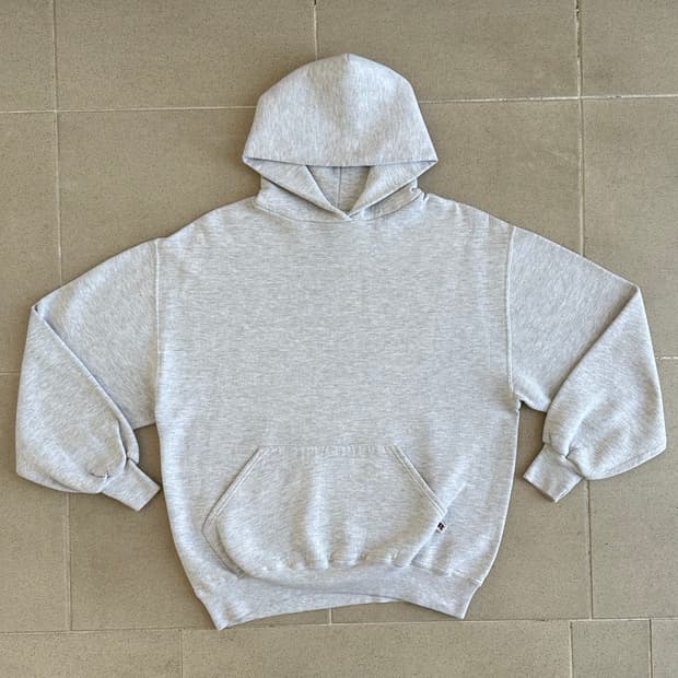 90s 빈티지 러셀 후드 밝은그레이 L USA