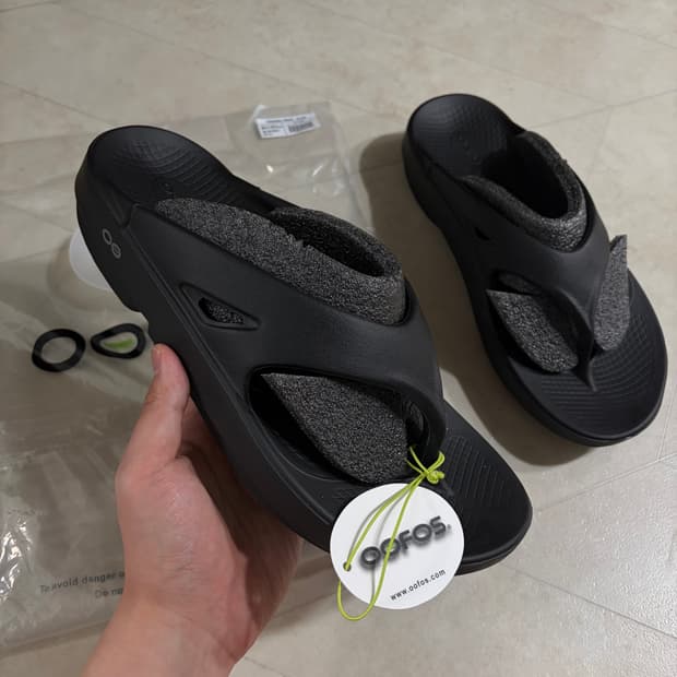 새상품(290)우포스 쪼리 오리지널 블랙