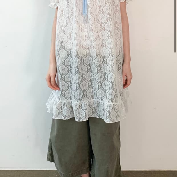 [faerie] rosie lace dress (white)