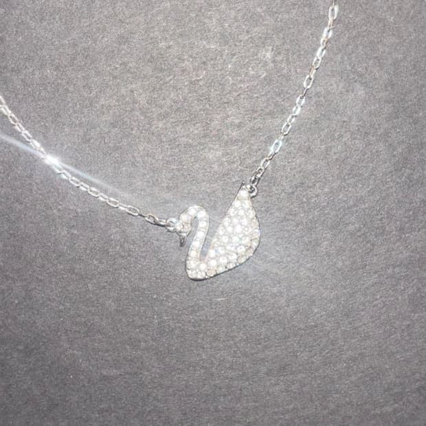 스와로브스키 목걸이 실버(급처)