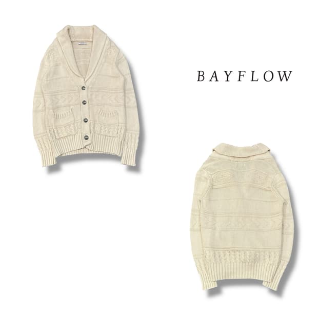  Bayflow 숄카라 가디건 y13632