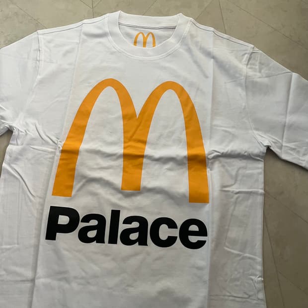 새상품(L)팔라스 맥도날드 로고 반팔티셔츠 화이트