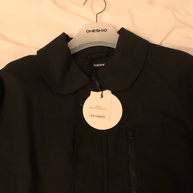 오헤시오 트렌치 카라 점퍼 (black,os size)