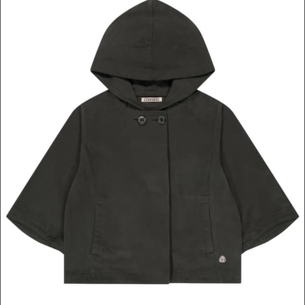 COYSEIO 코이세이오 후디드 카프리 자켓 차콜