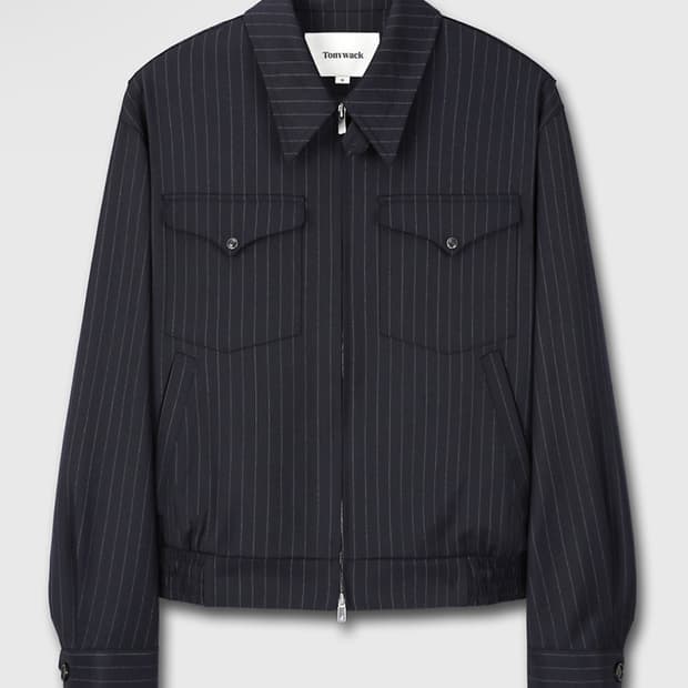 [XL] 토니웩 핀스트라이프 더블 포켓 블루종