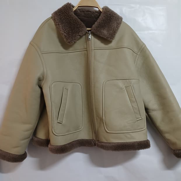 (새상품,88,실측95-100)리오벨 양모100% 인조무스탕