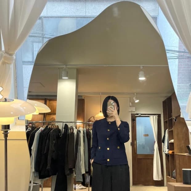 구찌 자켓 라운드넥 노카라 유니폼