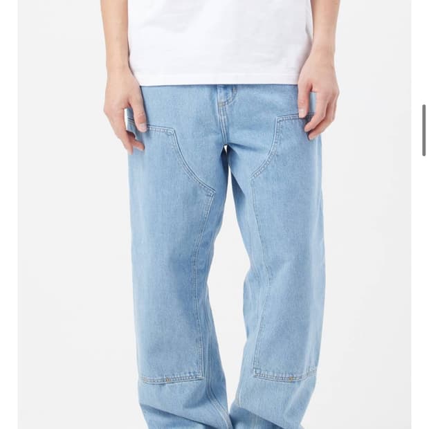 칼하트WIP 스미스 더블니 팬츠 블루(칼하트 더블니 34x32)