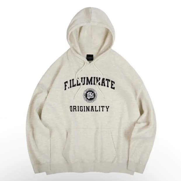 필루미네이트 트레이닝 후드 바지 셋업 오트밀 XL