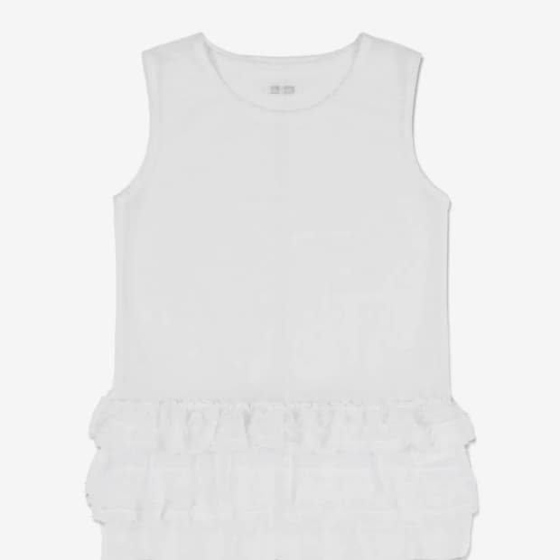 팬시클럽 도트 레이어드 원피스