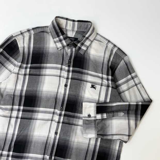 Burberry 버버리 노바 체크 7부 소매 포켓 셔츠