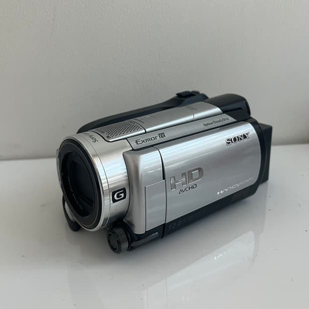 SONY HDR XR 500V 빈티지 캠코더 실버