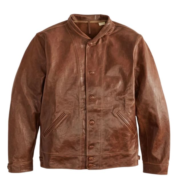 M 리바이스 LVC 아인슈타인 멘로 코삭 레더 자켓 브라운 판매