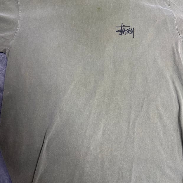 스투시 베이직 피그먼트 반팔L