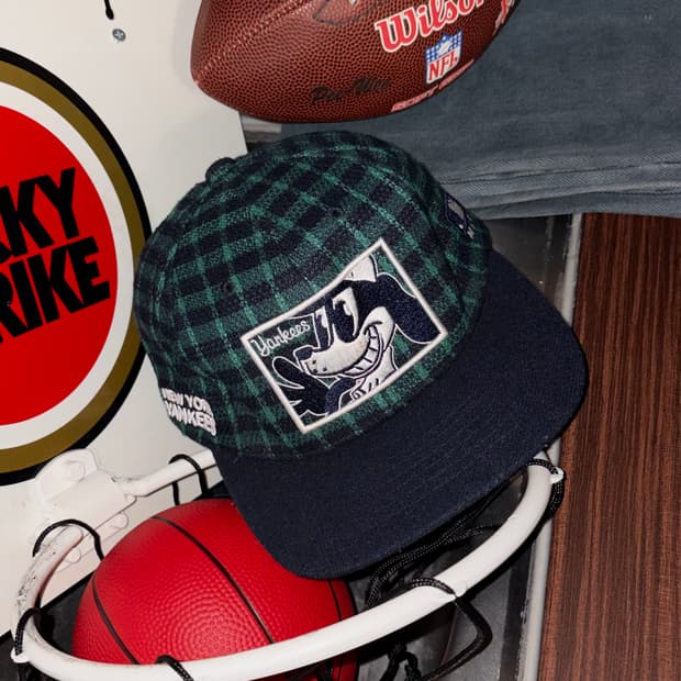 MLB 뉴욕양키즈 체크 캡