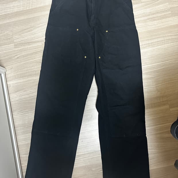 칼하트wip 더블니 팬츠 블랙