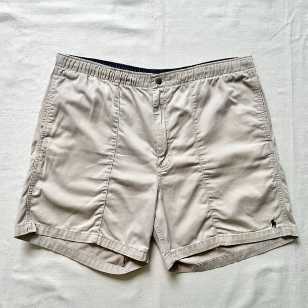 90s 폴로 랄프로렌 스톤 베이지 유틸리티 치노 쇼츠 L