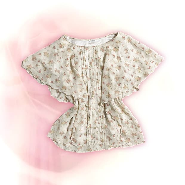 JP vintage flowery blouse