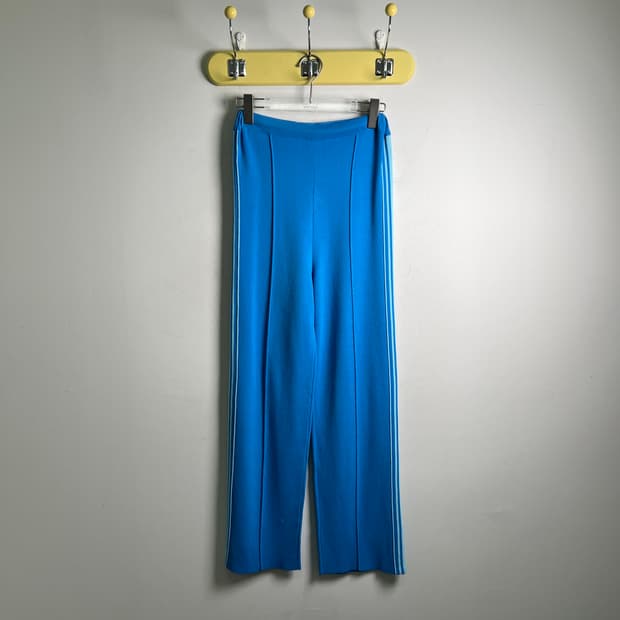 jpn sanself 라인 컬러 져지 니트 팬츠 M