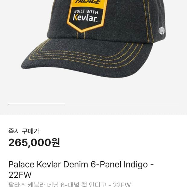 22FW 팔라스 케블라 볼캡