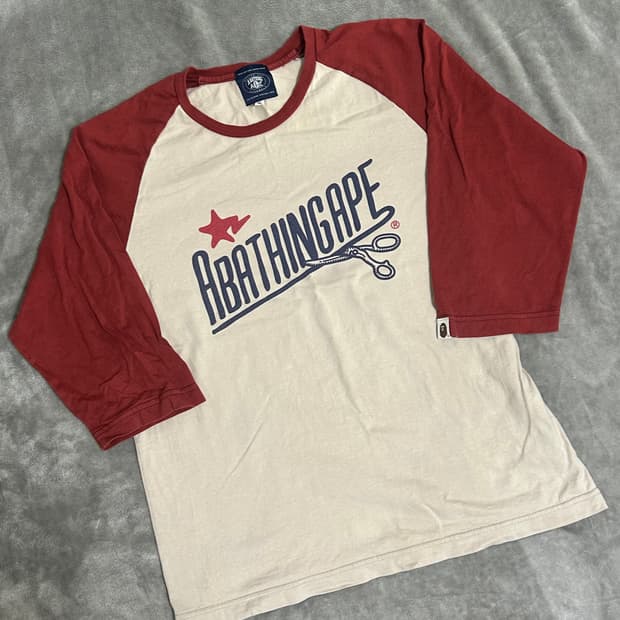 베이프 bape 래글런 롱 슬리브