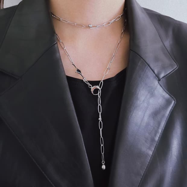 Twinkle chain necklace & belt