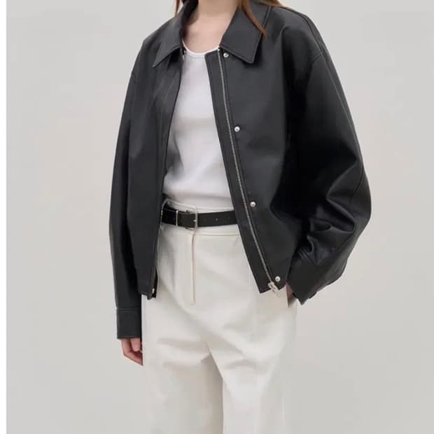 닐바이피 블루종 레더자켓