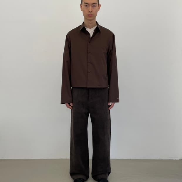 구민성 크롭 셔츠 L