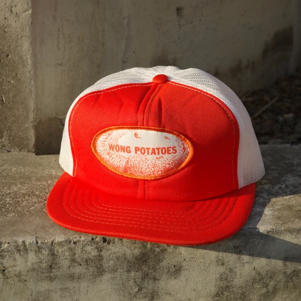 80s womg potatoes 패치 6패널 트러커캡