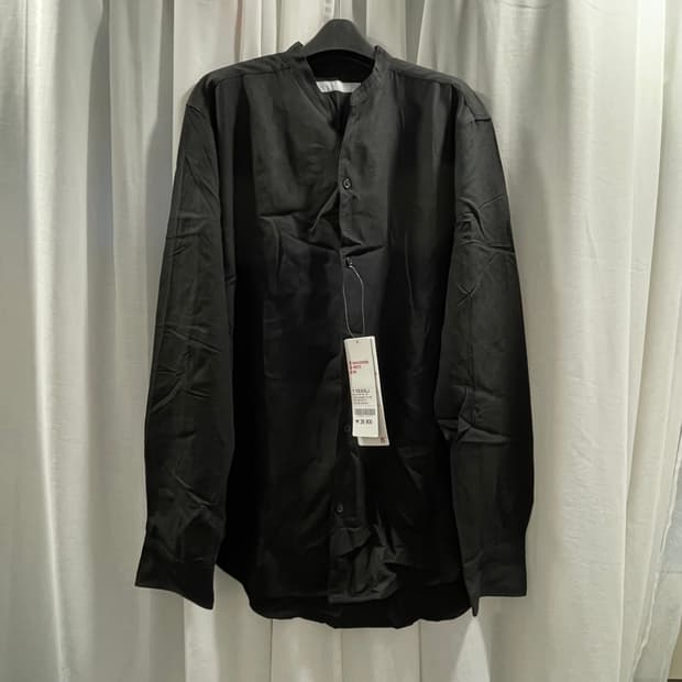 에잇세컨즈/ 차이나카라 린넨셔츠/ XXL