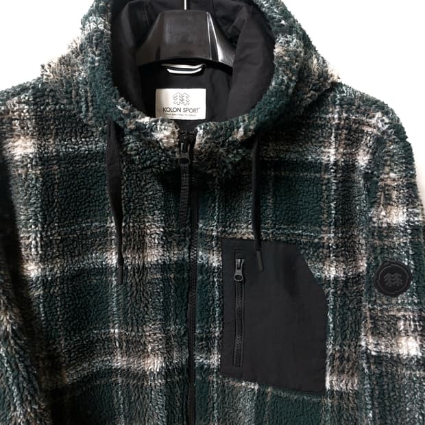 코오롱스포츠 플리스 후드 집업 110