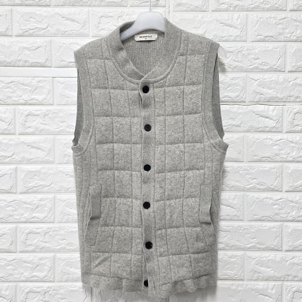 택포_ 빈폴 남성 퀼팅 울 니트 조끼 95