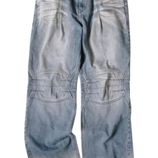 etce 워시드 바이커 데님팬츠 S