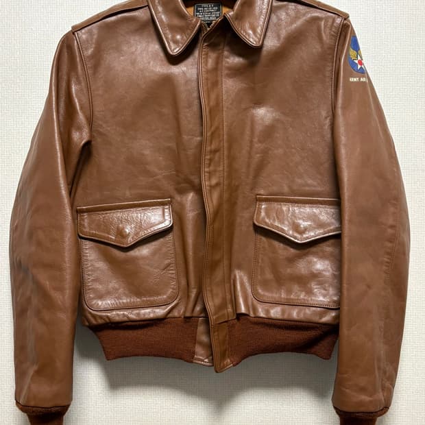 (40)리얼맥코이 A2 에어로레더 복각 홀스하이드 말가죽자켓