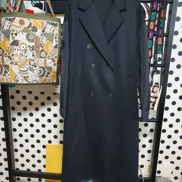 핸드메이드 롱더블코트 M