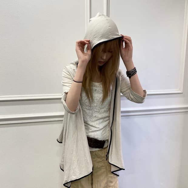 [Ristty] Minimal Mood Hoodie 1/2Cardigan