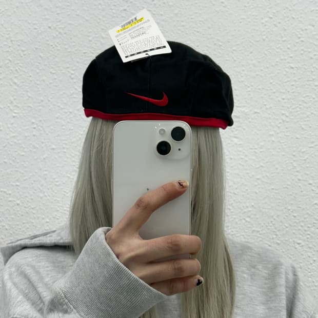 나이키 레드스우시 블랙 헌팅캡