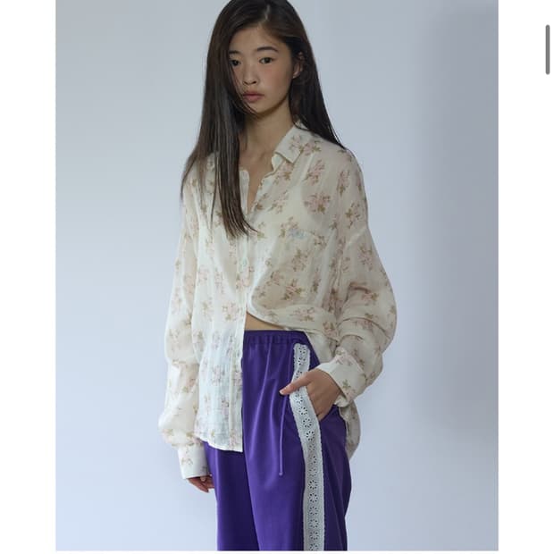 호쿠스포쿠스 rose veil shirt