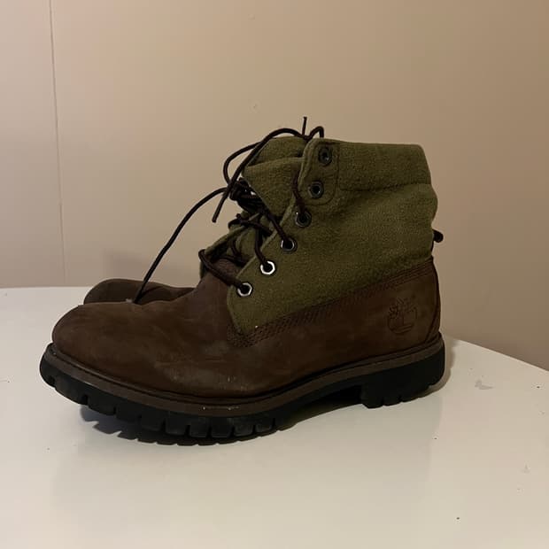 팀버랜드 롤탑 카키 브라운