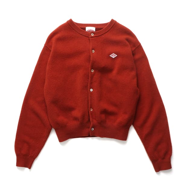 단톤 DANTON Lambswool Crewneck Cardigan