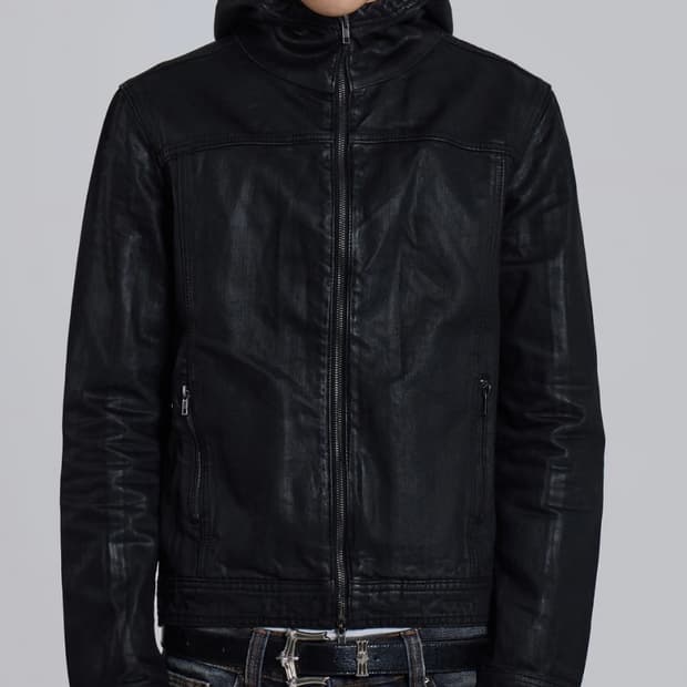 Bedrock Waxed Hooded Denim Jacket
